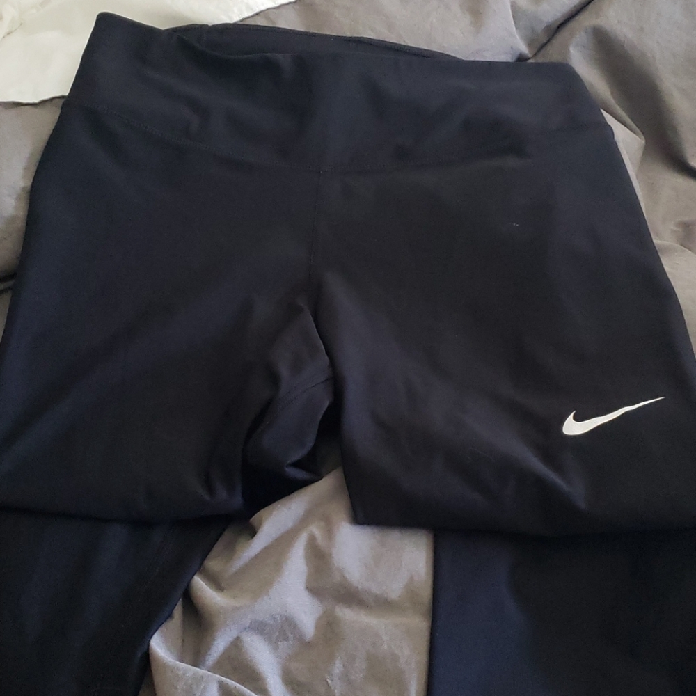 Nike drive fit leggings.  Ankle length
